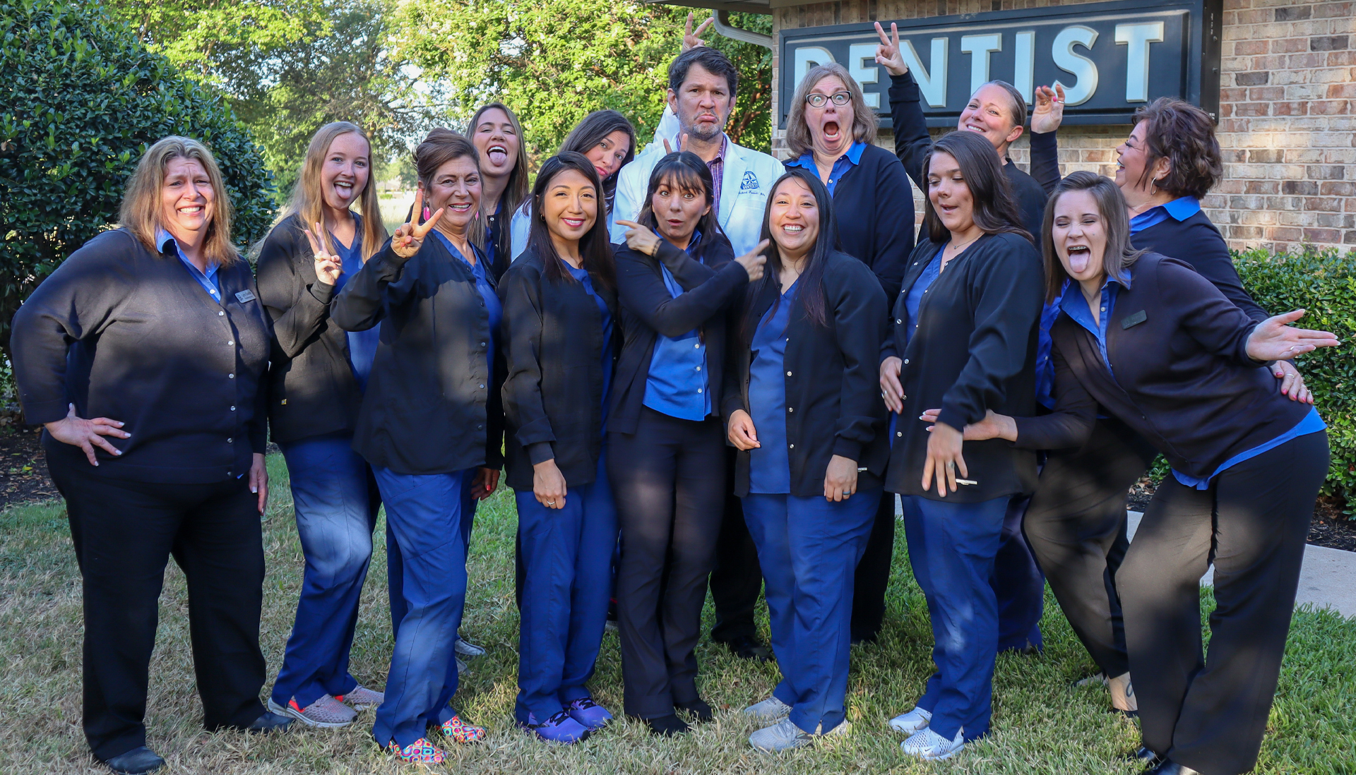 Richard F. Fossum, D D S and his trusted dental team